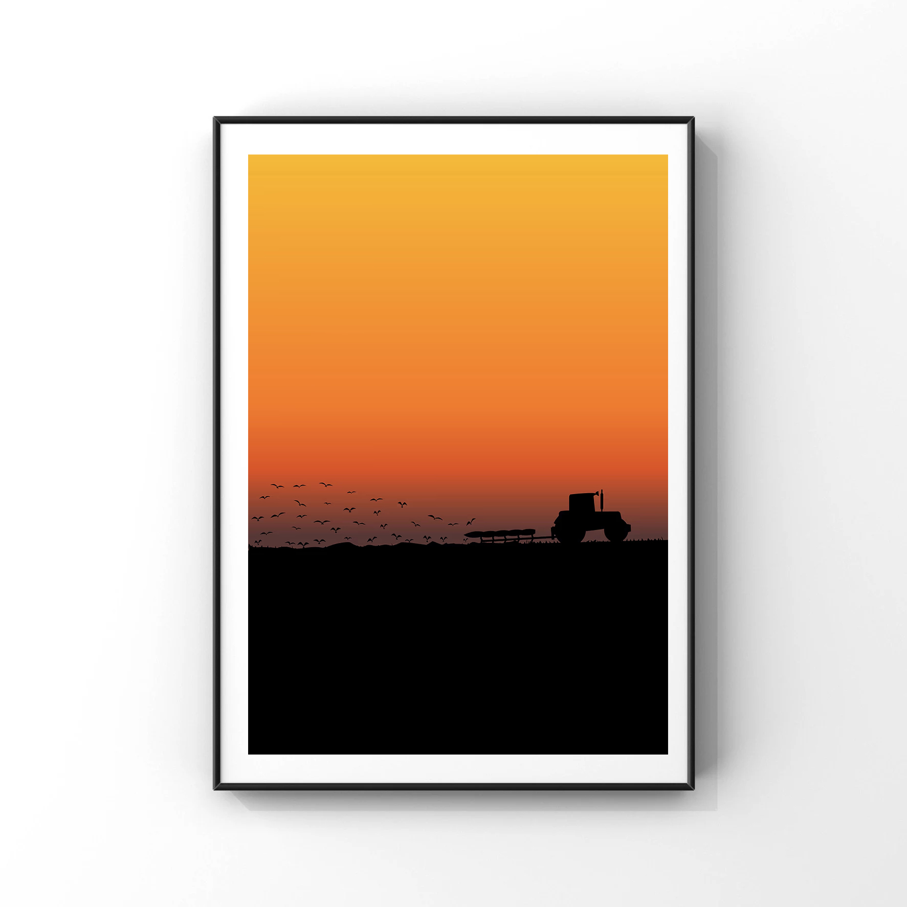 Soyut Sanat Traktör Altın Buğd - Agriculture Farming Poster incelemesi ve fiyatı
